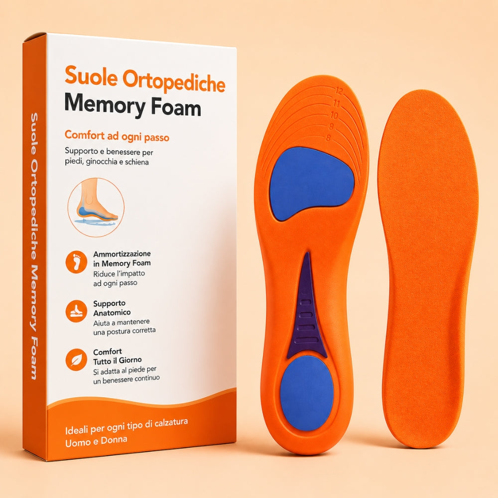 Suola Ortopedica in Memory Foam